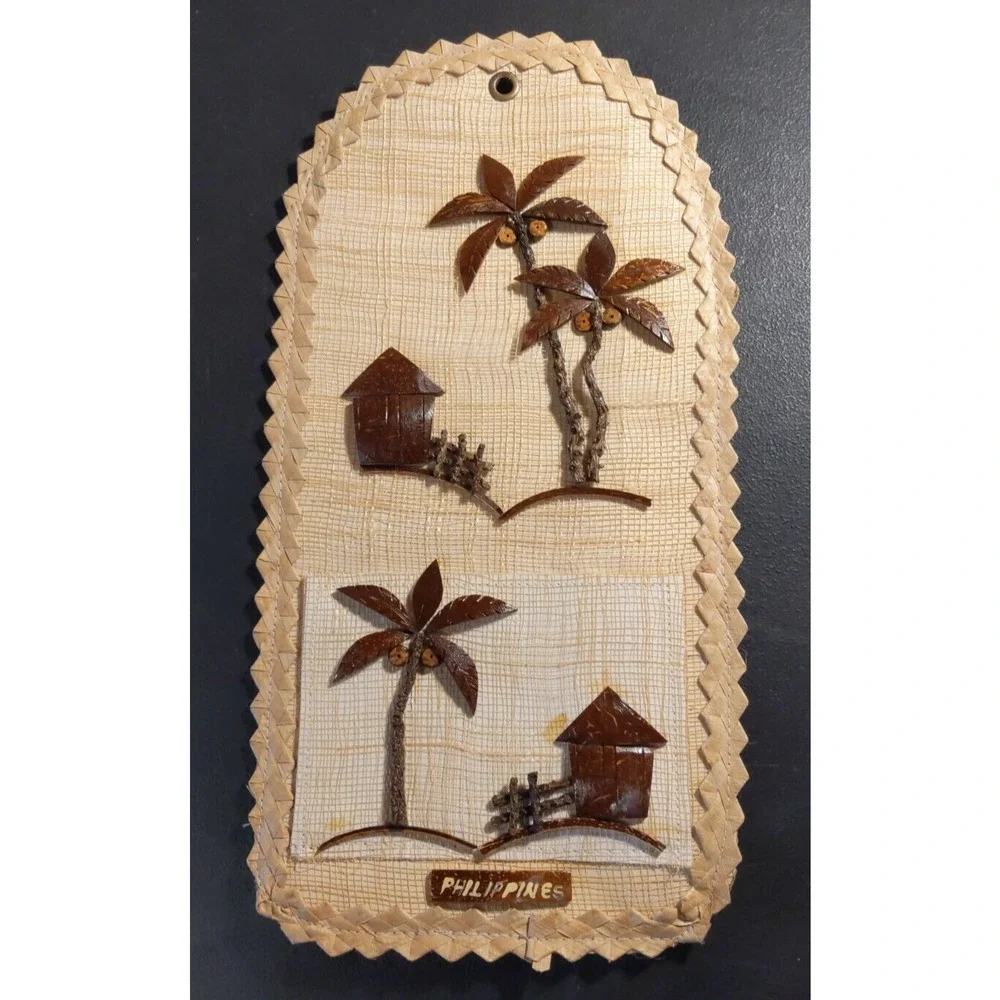 15 inch Handmade Philippians Palm Tree Bill Organizer